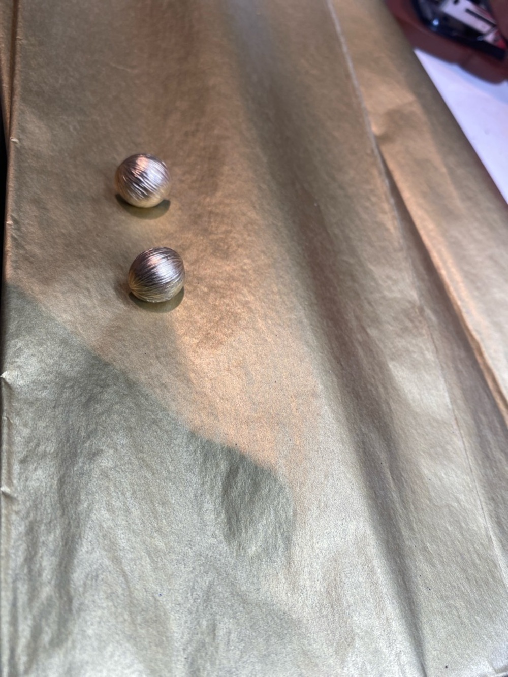 Melanie Layne Earings - Textured Dome